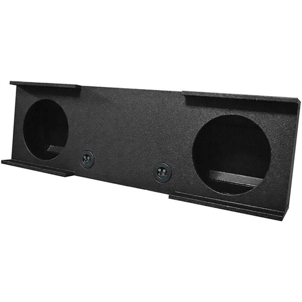 QPower QBGMC12 2007 4DR Dual 12" Down Firing Subwoofer Enclosure for 2007-2013 Chevy Silverado and GMC Sierra Crew Cabs