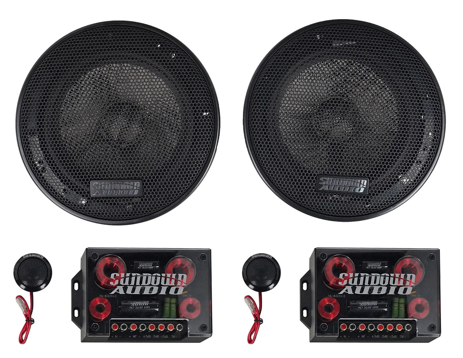 Sundown SA-6.5CS v.3 6.5" Components Speakers (Pair)