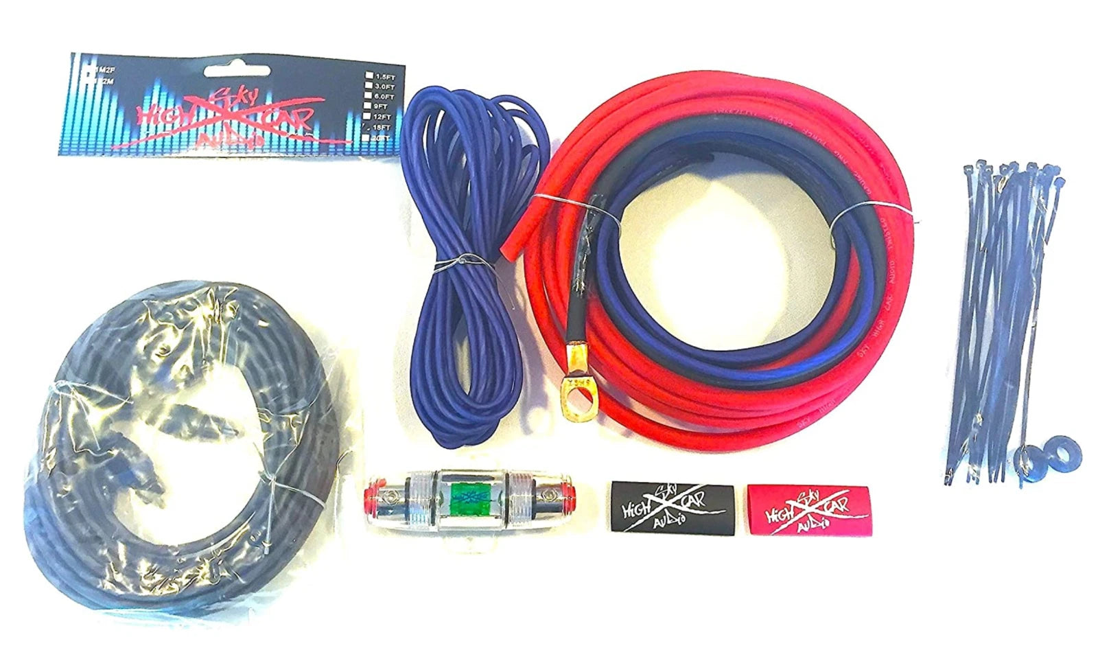 Sky High Car Audio 100% Copper OFC 8GA Amplifier Installation Kit