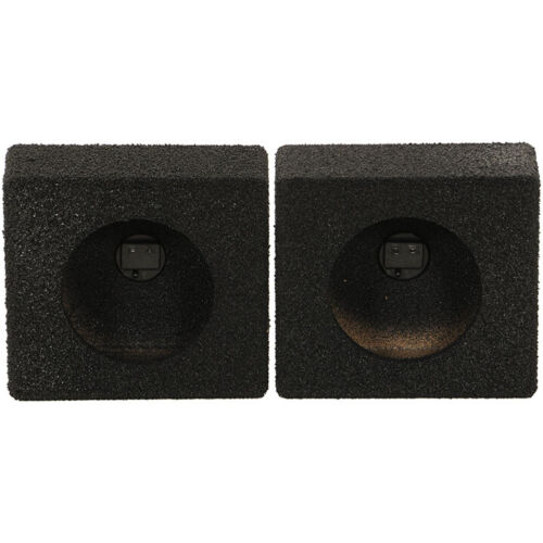 QPower QBTW6.5 Single 6.5" Bedliner Spray Car Speaker Box Enclosures (Pair)