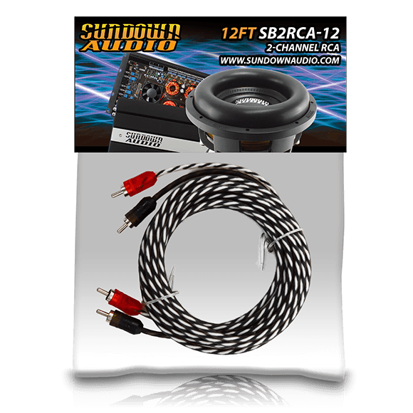 Sundown Audio SB2-12FT 2-Channel RCA Interconnect Cables