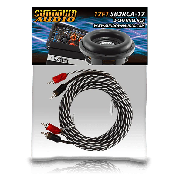 Sundown Audio SB2-17FT 2-Channel RCA Interconnect Cables