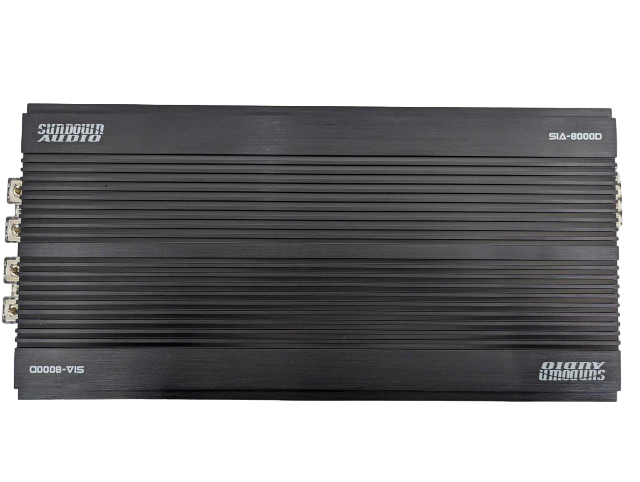 Sundown Audio SIA-8000D Smart 1-Channel Monoblock Car Amplifier 8000 Watts @ 1-Ohm/2-Ohm
