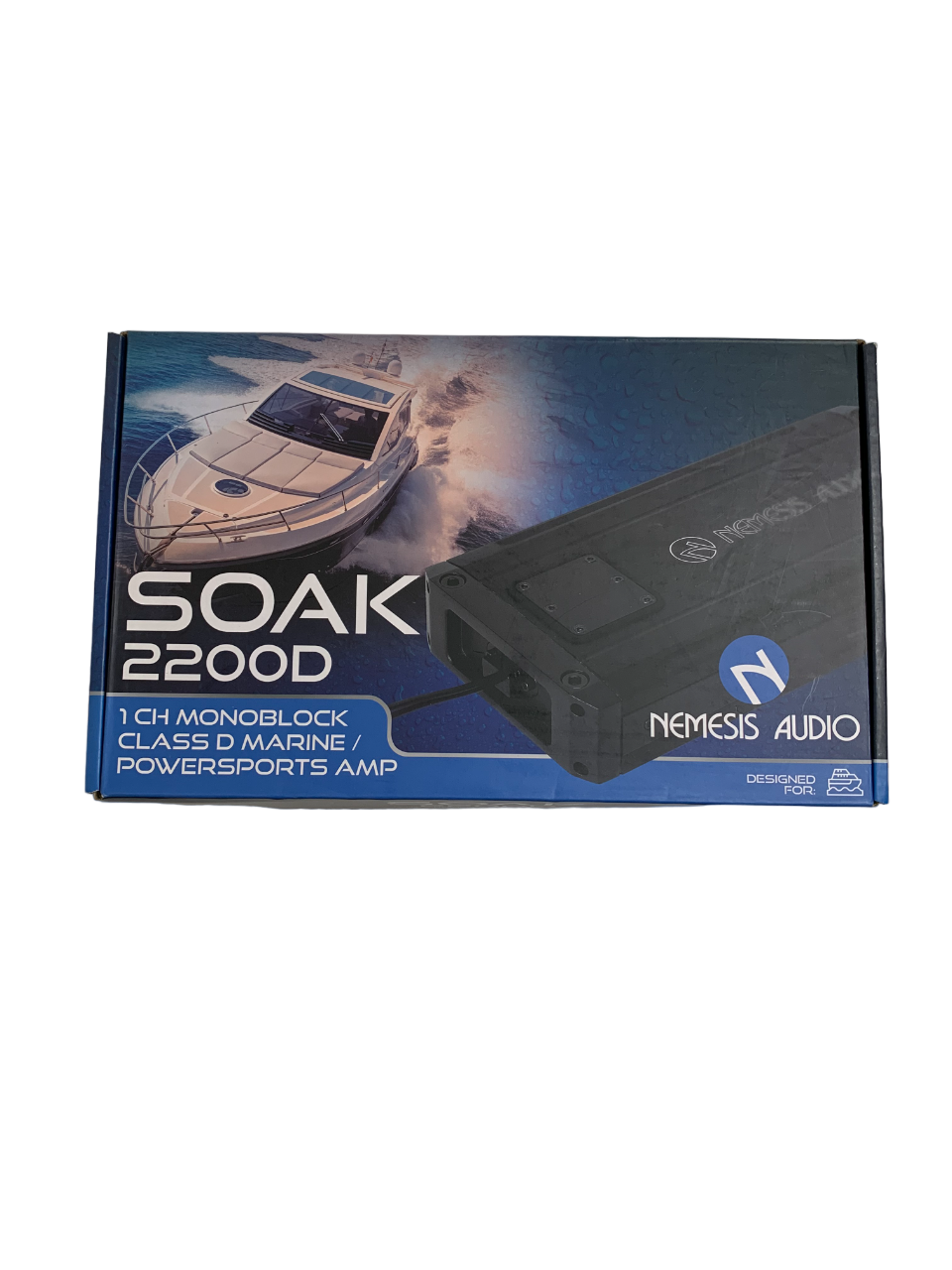 Nemesis Audio SOAK-2200D 1-Channel Monoblock Class D Marine Powersports Amplifier 2200 Watts @ 1-Ohm
