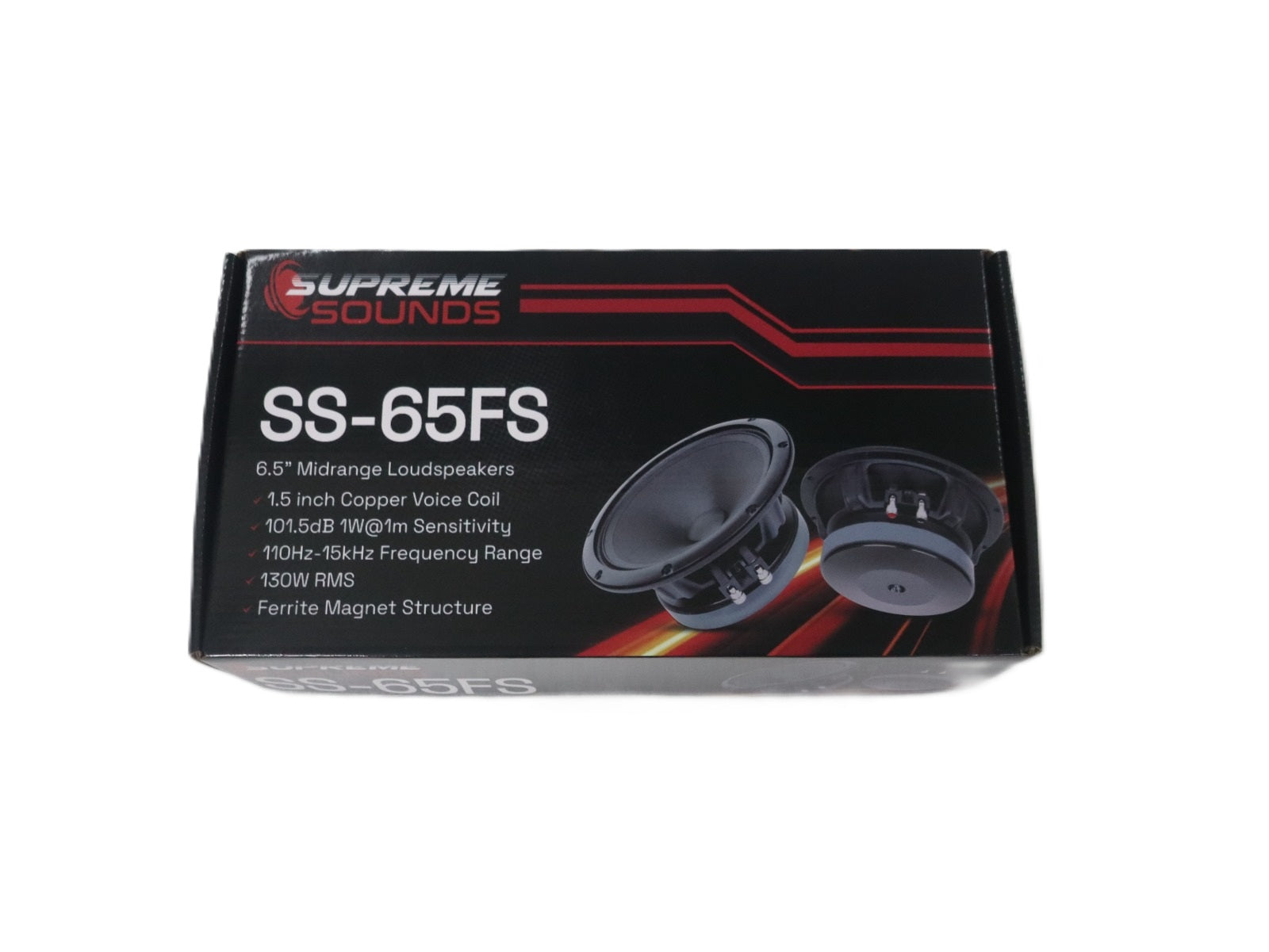 Supreme Sounds SS-65FS 6.5" 130W RMS Midrange Speakers (Pair)