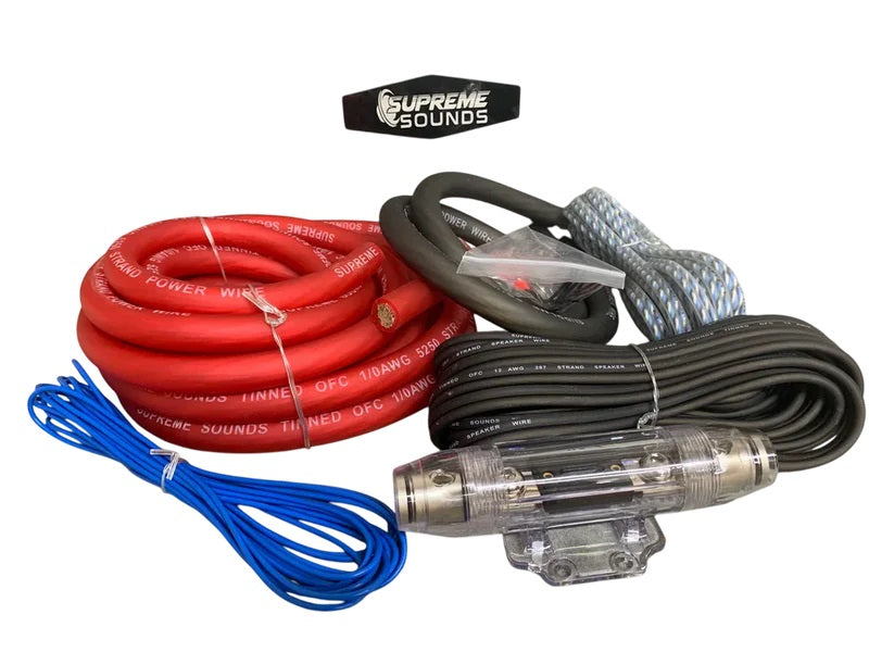 Supreme Sounds 0G 100% Copper OFC Amp Kit