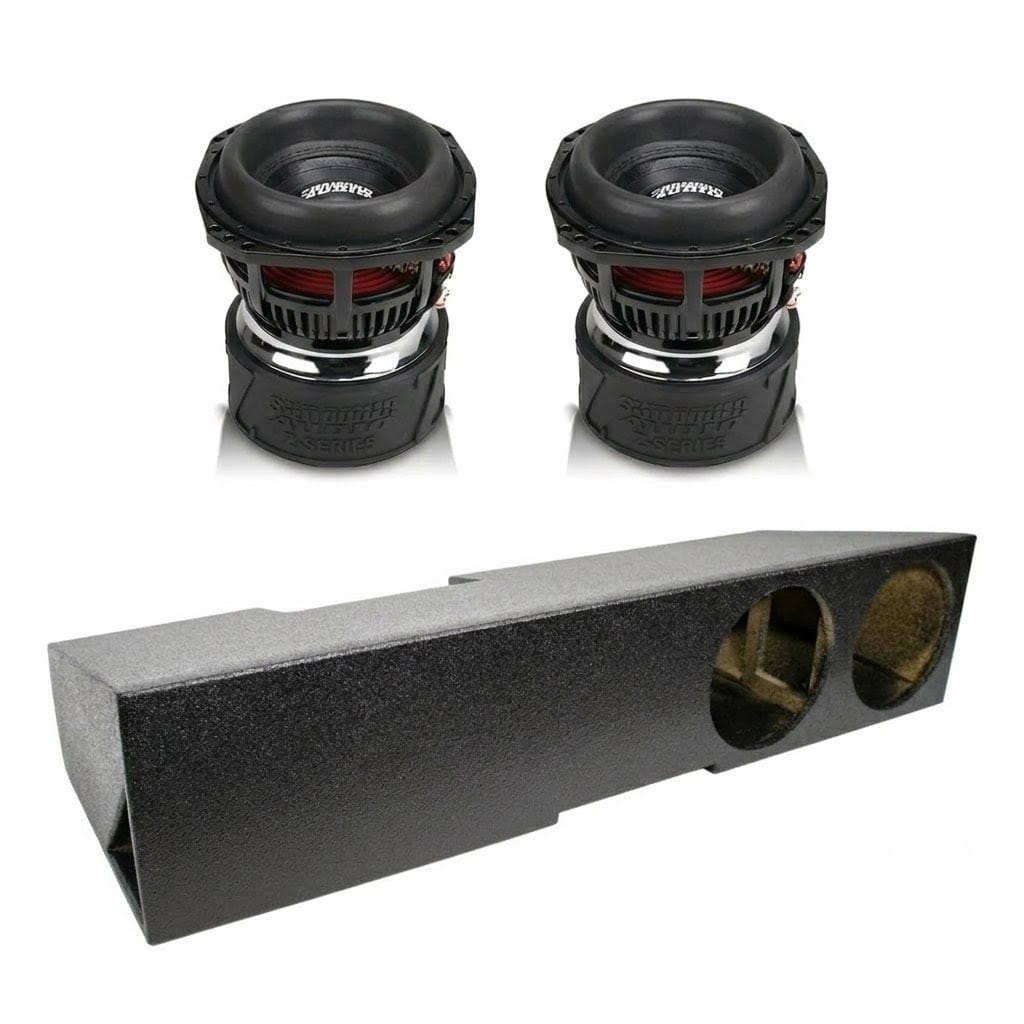 (2) Sundown Audio Z8 & Chevy Crew Cab 19-25 Dual 8" Subwoofer Box Combo