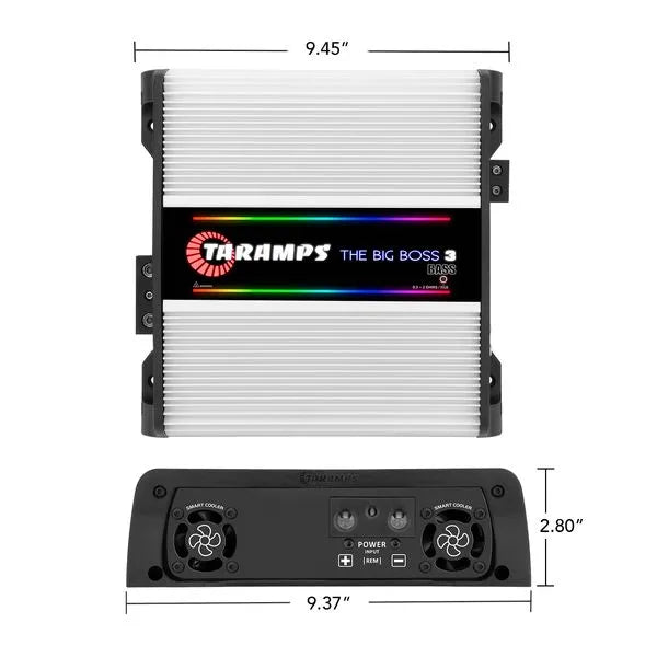 Taramps Big Boss 3 Bass | 3000W RMS Monoblock Amplifier 0.5-Ohm~2-Ohm Taramps Big Boss 3 Bass | 3000W RMS Monoblock Amplifier 0.5-Ohm~2-Ohm