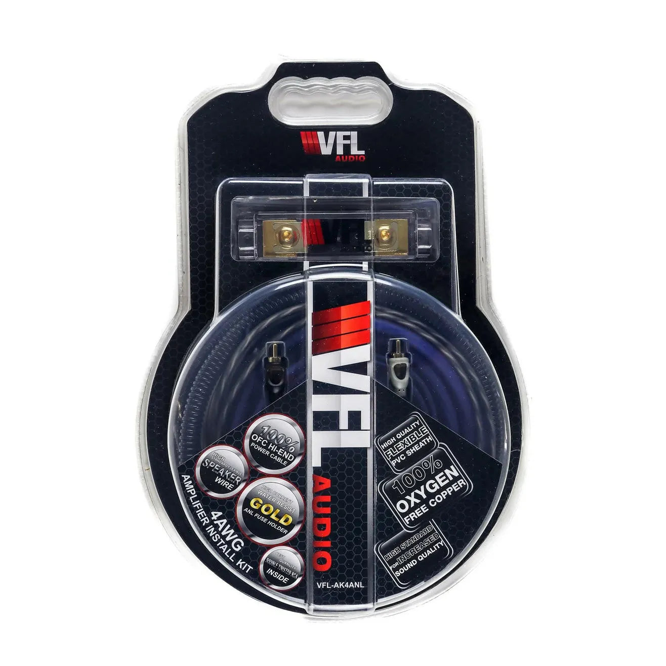 American Bass VFL 4 Gauge 100% OFC Amplifier Kit