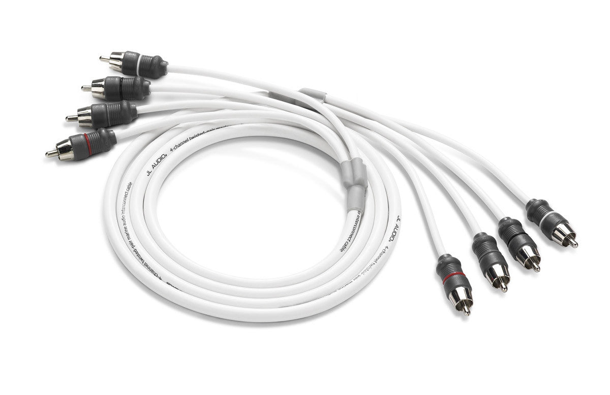 JL Audio XMD-WHTAIC4-6 | 4-Channel 6FT Marine Audio RCAs