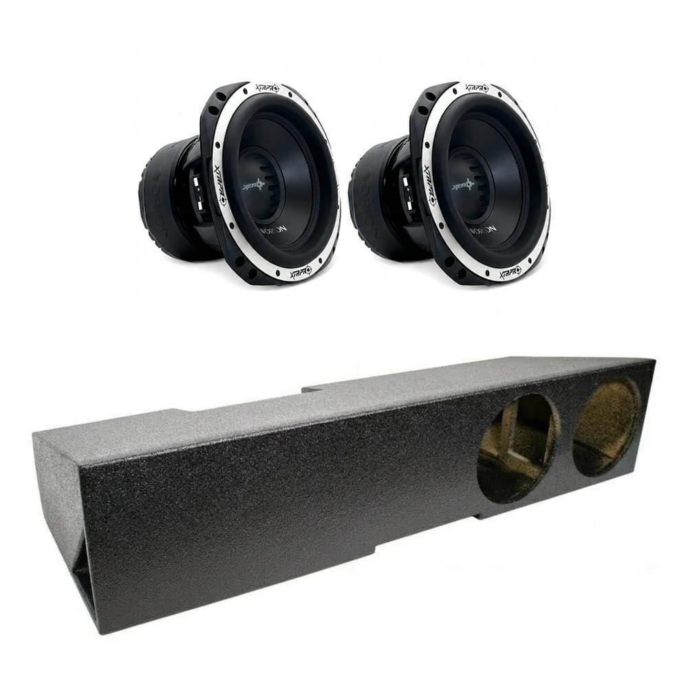 (2) Orion XTRPRO8 & Chevy Crew Cab 19-25 Dual 8" Subwoofer Box Combo