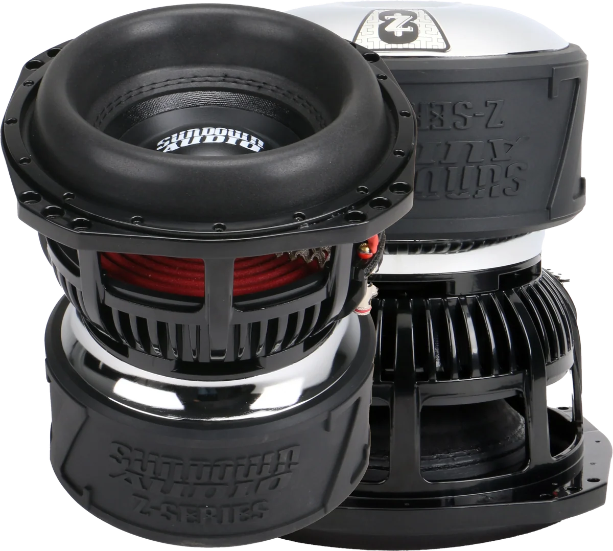 (2) Sundown Audio Z8 & Dodge Crew Cab 19-26 Dual 8" Subwoofer Box Combo