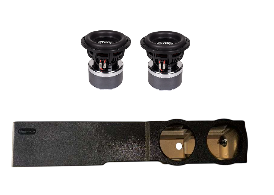 (2) Sundown Audio Z8 v4 & Chevy Crew Cab 07-25 Dual 8" Subwoofer Box Combo