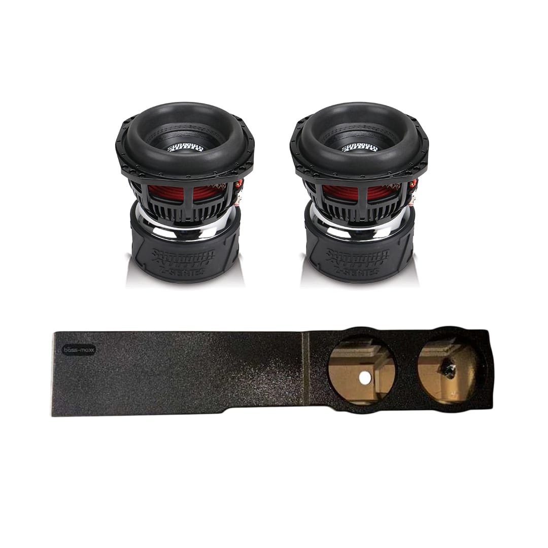 (2) Sundown Audio Z8 & Chevy Crew Cab 07-18 Dual 8" Subwoofer Box Combo