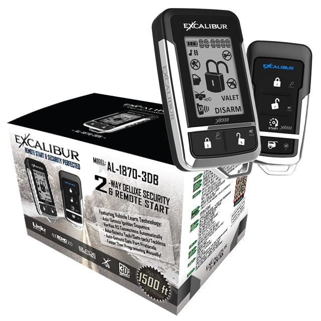 Excalibur AL-1870-3DB 2-Way Remote Start Alarm