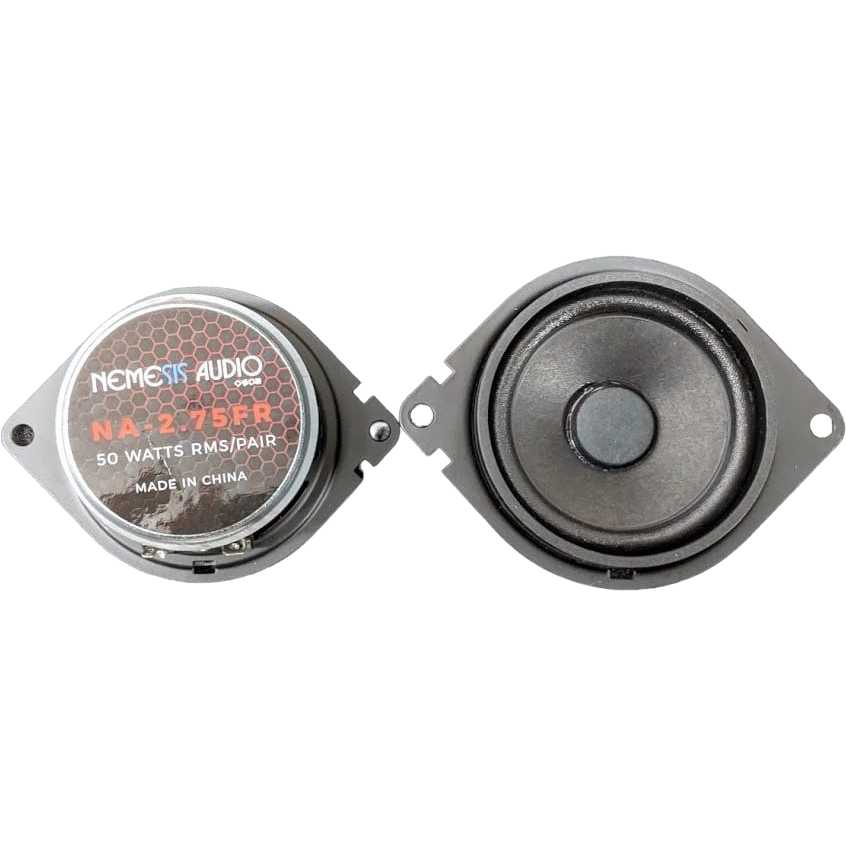 Nemesis Audio NA-2.75FR 2.75" Coaxial Car Speakers 50 Watts 4-Ohm (Pai