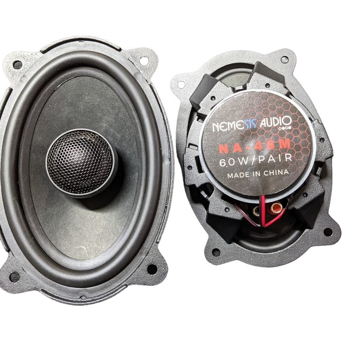 Nemesis Audio NA-46M 4x6" 2-Way Coaxial Car Speakers 60 Watts 4-Ohm (P