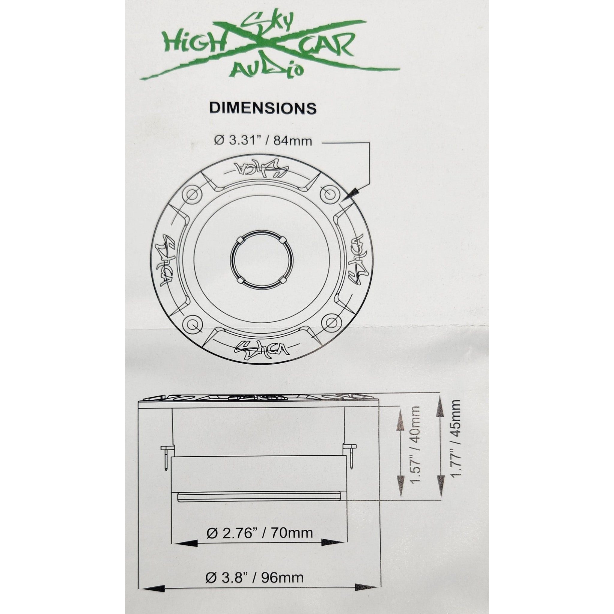 Sky High Car Audio SH-PROTW1B