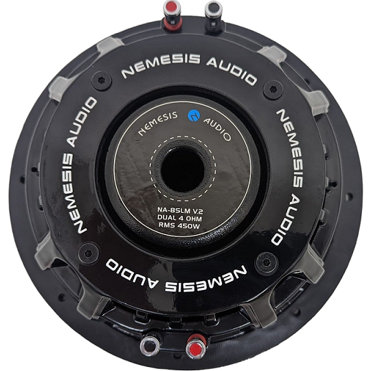 Nemesis Audio NA-8SLM v.2 8" Car Subwoofer 450 Watts DVC 4-Ohm Shallow