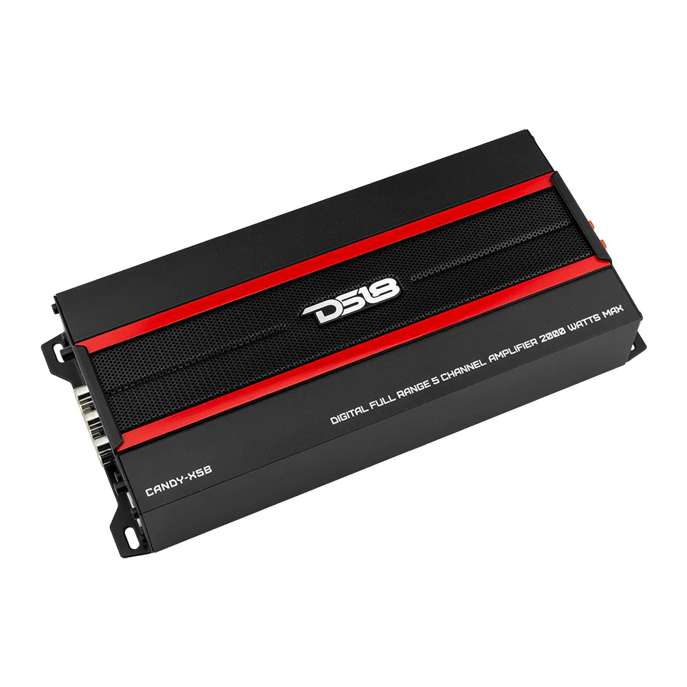 DS18 CANDY-X5B Full Range 5-Channel Class D Car Amplifier 2000 Watts M