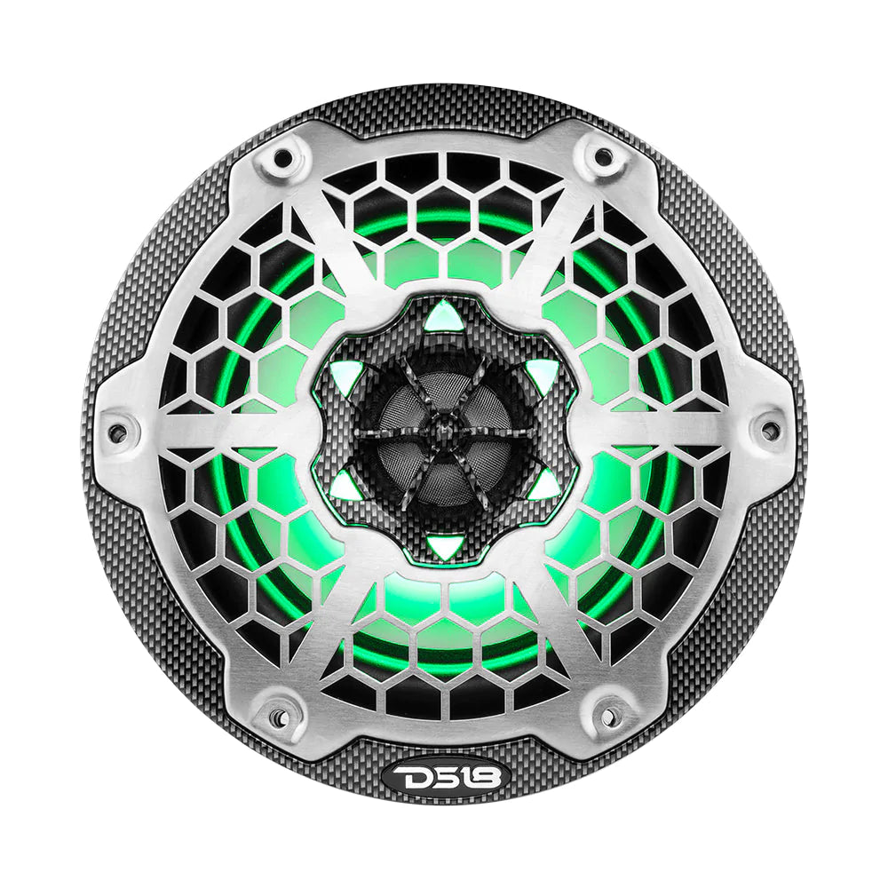 DS18 CF-65 HYDRO 6.5" 2-Way Marine Speakers with Integrated RGB LED Li