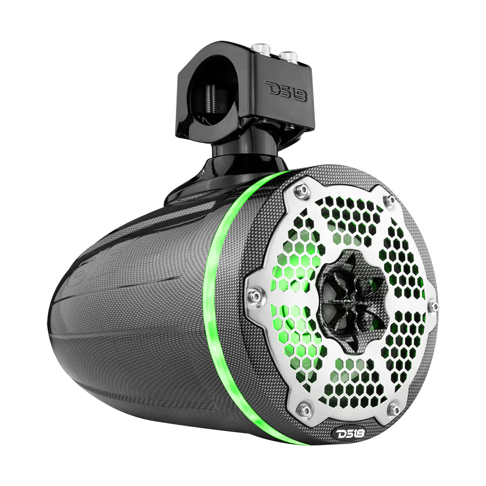 DS18 HYDRO CF-X6TP 6.5" Marine Water Resistant Wakeboard Tower Speaker