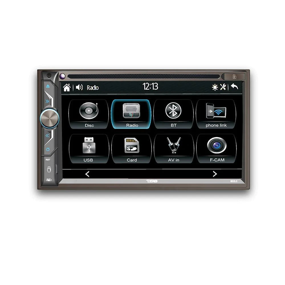 DS18 DDX6.9 6.9" Double-Din Headunit Digital Media Receiver Player, DVD, Touchscreen, Bluetooth, USB, Mirror Link