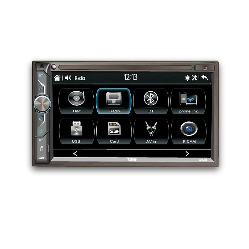 DS18 DDX6.9ML 6.9" Double-Din Headunit Digital Media Receiver Mech-Les