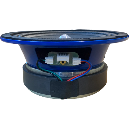 Nemesis Audio NA-65FMRLT 6.5" 250W Midrange Speaker With RGB LED Lights 4-Ohm (Single)