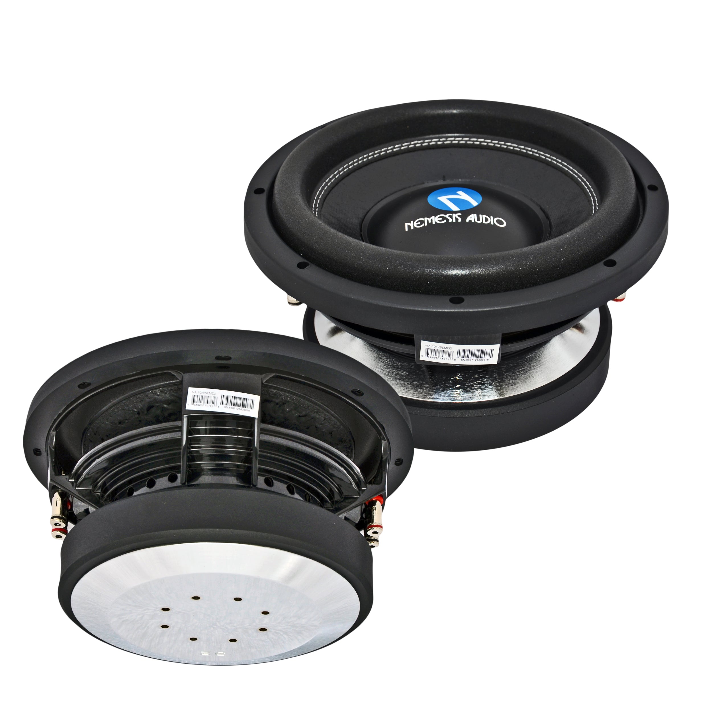 Nemesis Audio NA-10H-SLM 10" Car Subwoofer 600 Watts DVC Shallow Mount