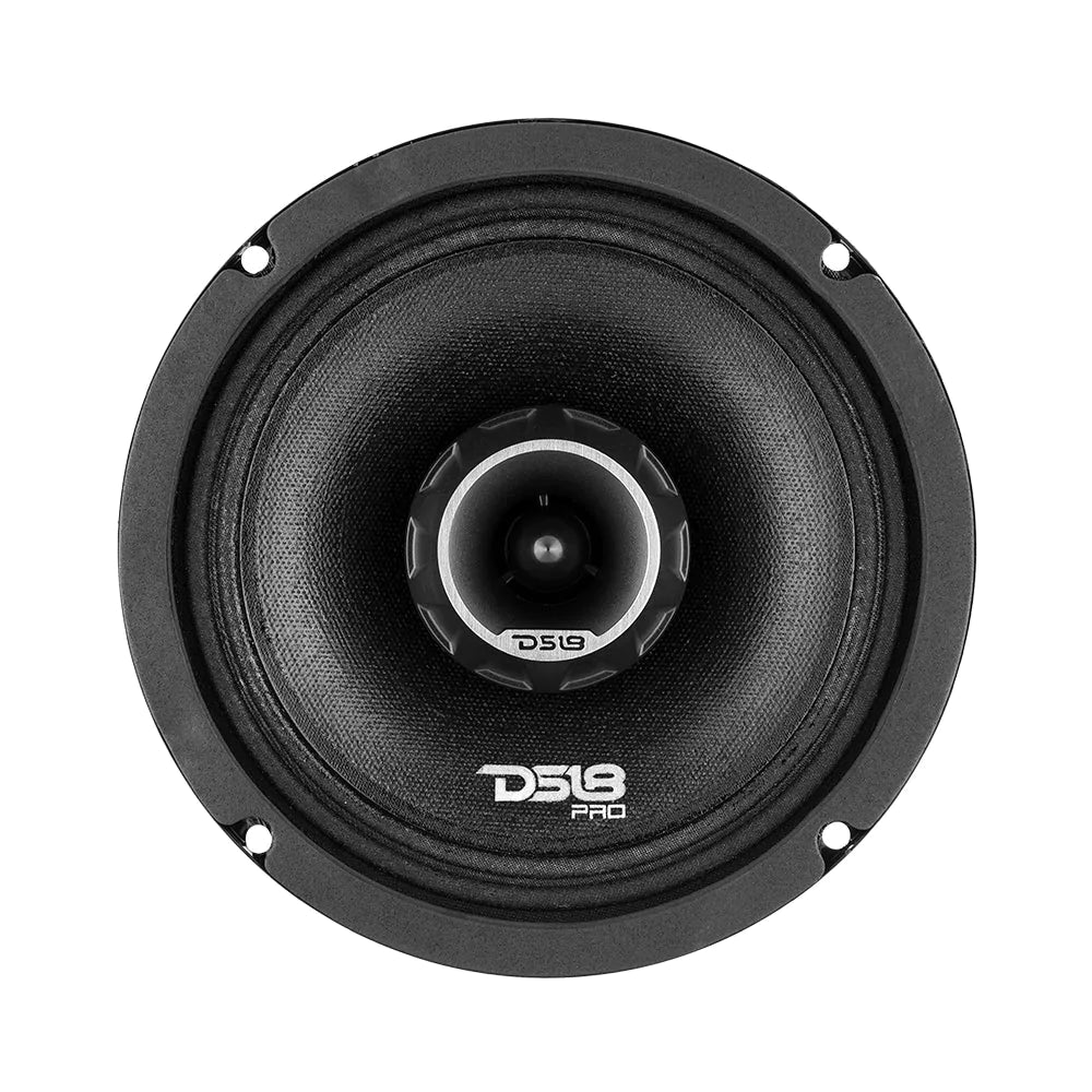 DS18 PRO-ZT6 6.5" 225W RMS Midrange Speaker w/ Built-in Bullet Tweeter 4-Ohm (Single)