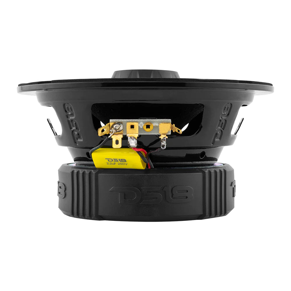 DS18 PRO-ZT6 6.5" 225W RMS Midrange Speaker w/ Built-in Bullet Tweeter 4-Ohm (Single)