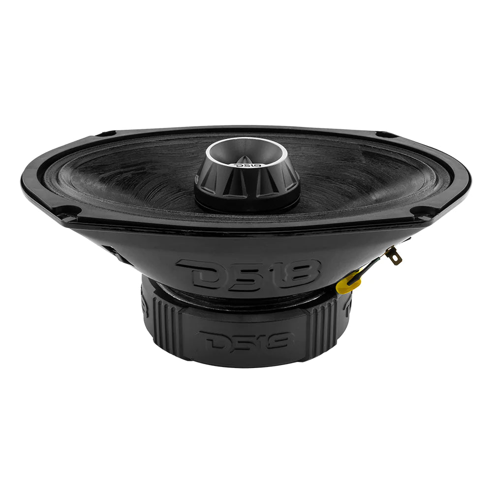 DS18 PRO-ZT69 6x9" Water Resistant Midrange Loudspeaker with Built-in Bullet Tweeter and Grill 550 Watts 4-Ohm (Single)