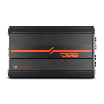 DS18 SXE-3000.4D Class D 4-Channel Full-Range Car Amplifier 200 x 4 RMS @4 OHM 3000 Watts