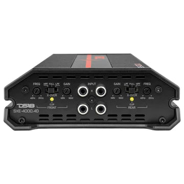 DS18 SXE-4000.4D Class D 4-Channel Full-Range Car Amplifier 275 x 4 RM