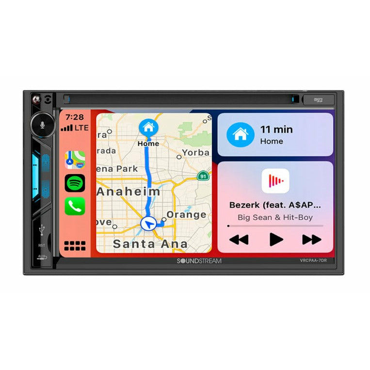 Soundstream VRCPAA-7DR 7" Double-Din Head Unit Digital Media Receiver 