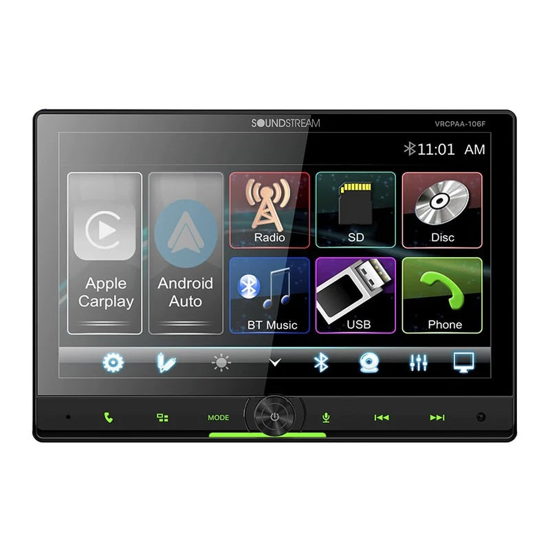 Soundstream VRCPAA-106F 10.6” Double-Din Floating Display Multimedia R