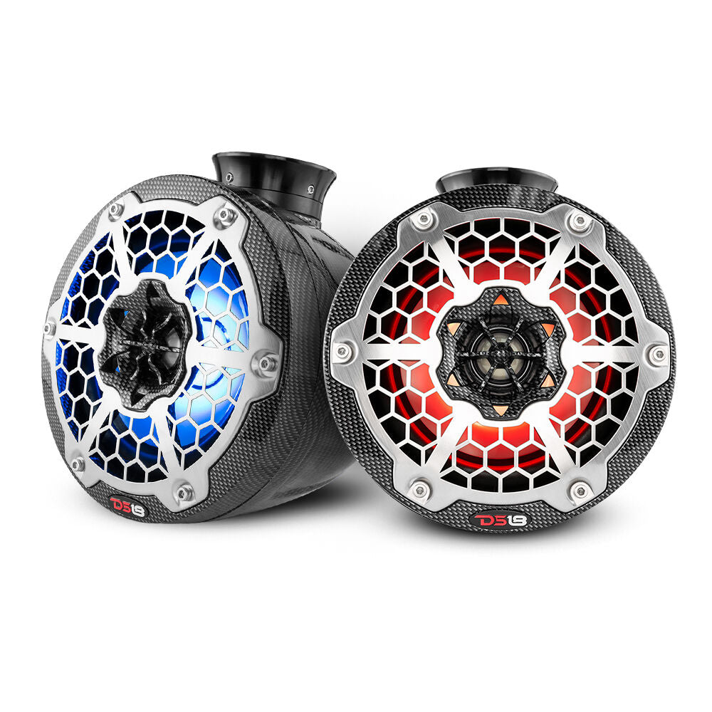 DS18 CF-PS6 300W Max 6.5" Hydro Series Speakers with Integrated RGB LE