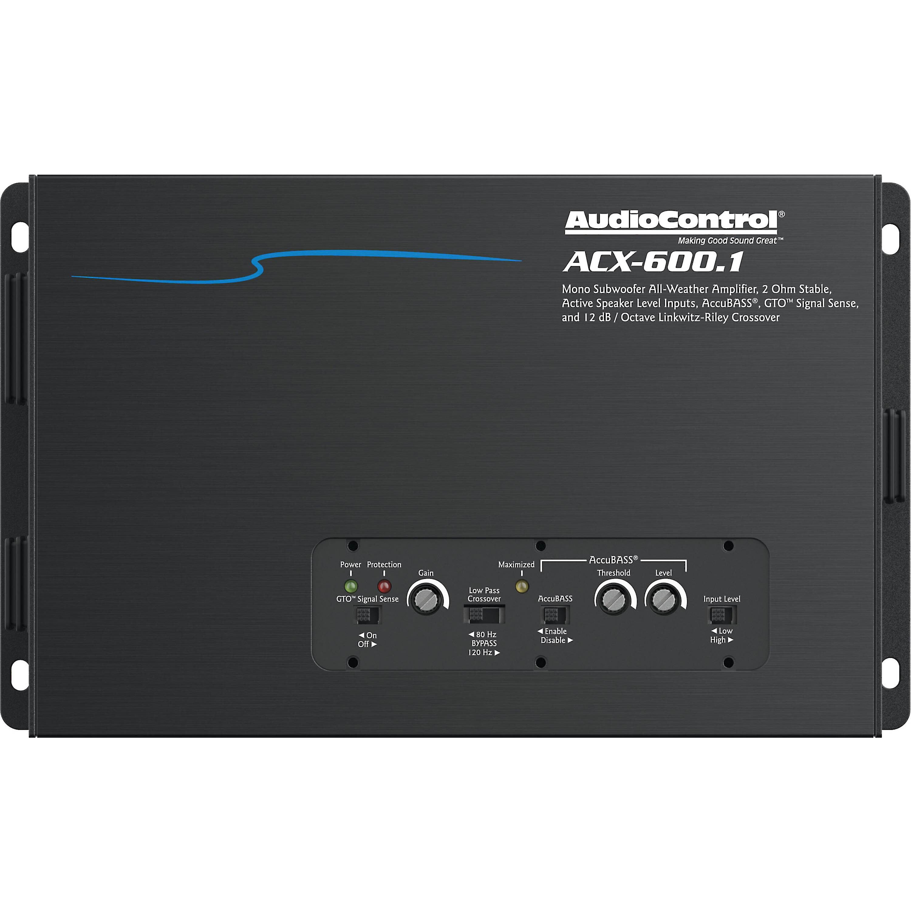 AudioControl ACX-600.1 1-Channel Monoblock Marine Amplifier 600 Watts 