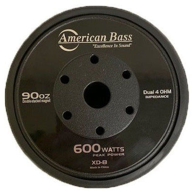 American Bass XD-8 8" Car Subwoofer 300 Watts DVC 4-Ohm
