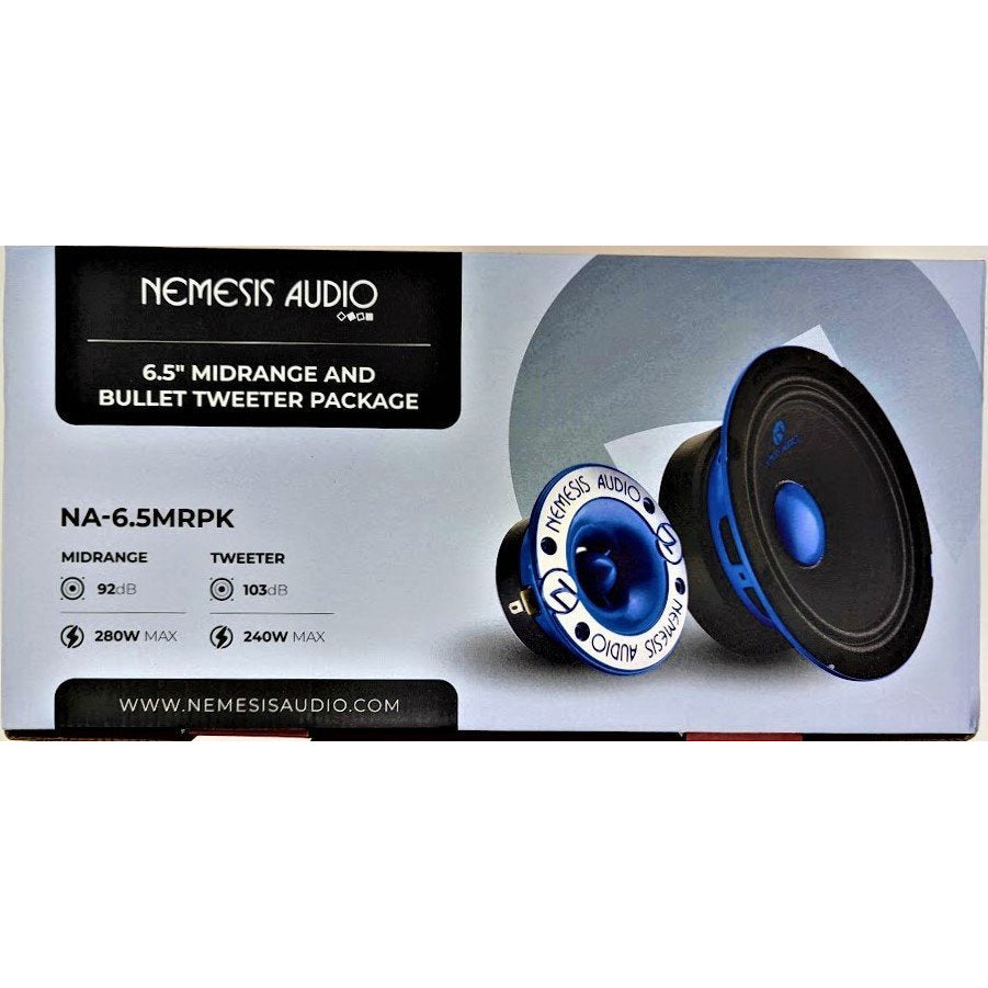 Nemesis Audio NA-6.5MRPK 6.5" Midrange Loudspeaker + Pro Tweeters Combo
