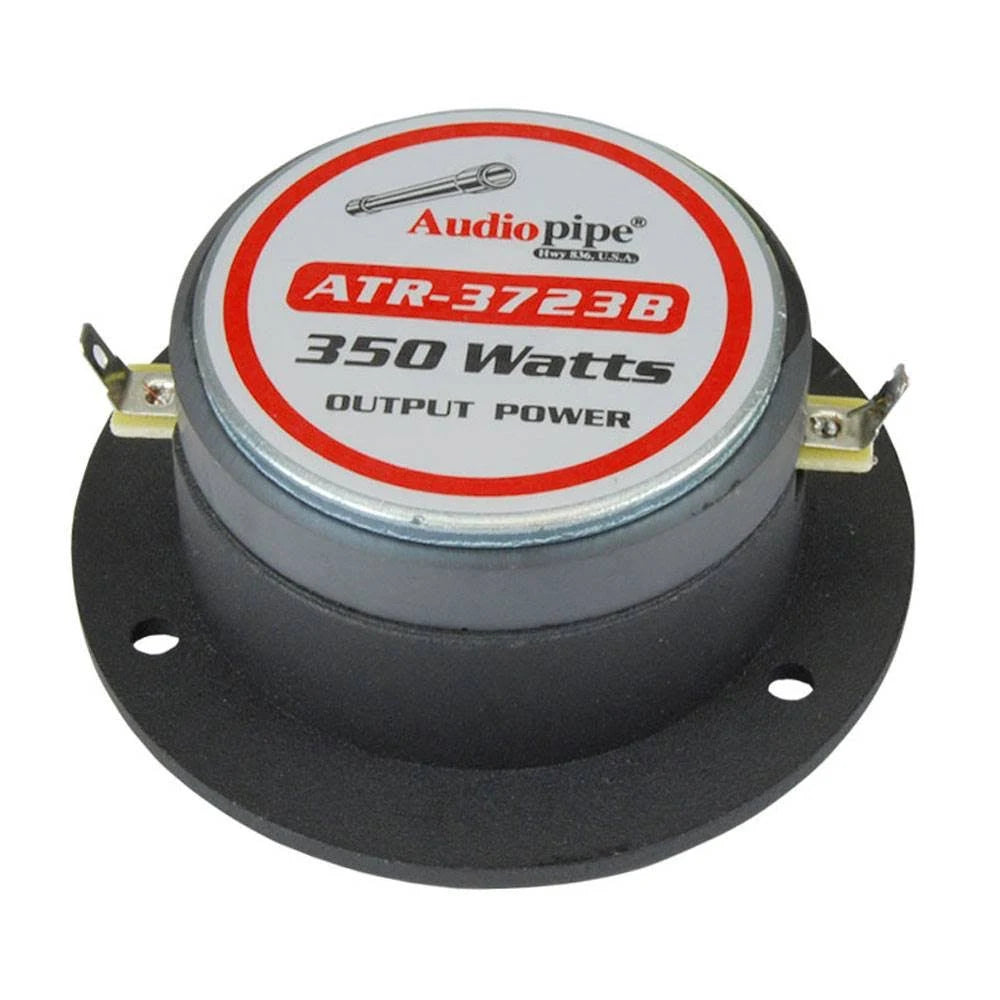 Audiopipe ATR3723B 3-3/4” Amuminum Horn with 1” Titanium Super Tweeter