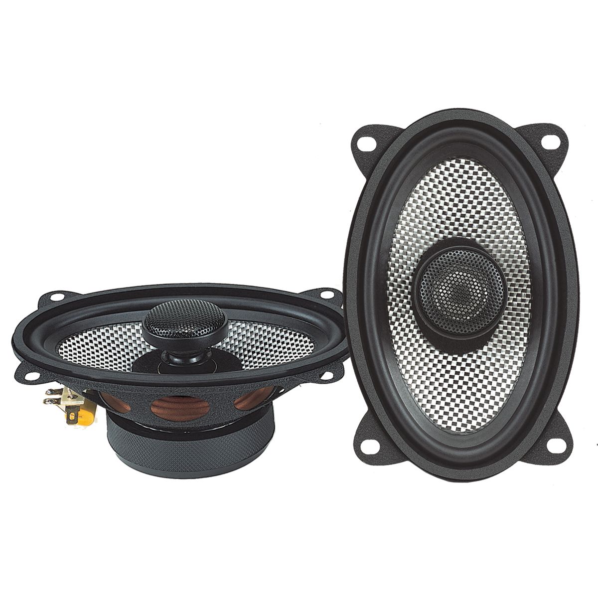 American Bass SQ-4.6 4x6" 2-Way Coaxial Car Speakers 50 Watts 4-Ohm (Pair)