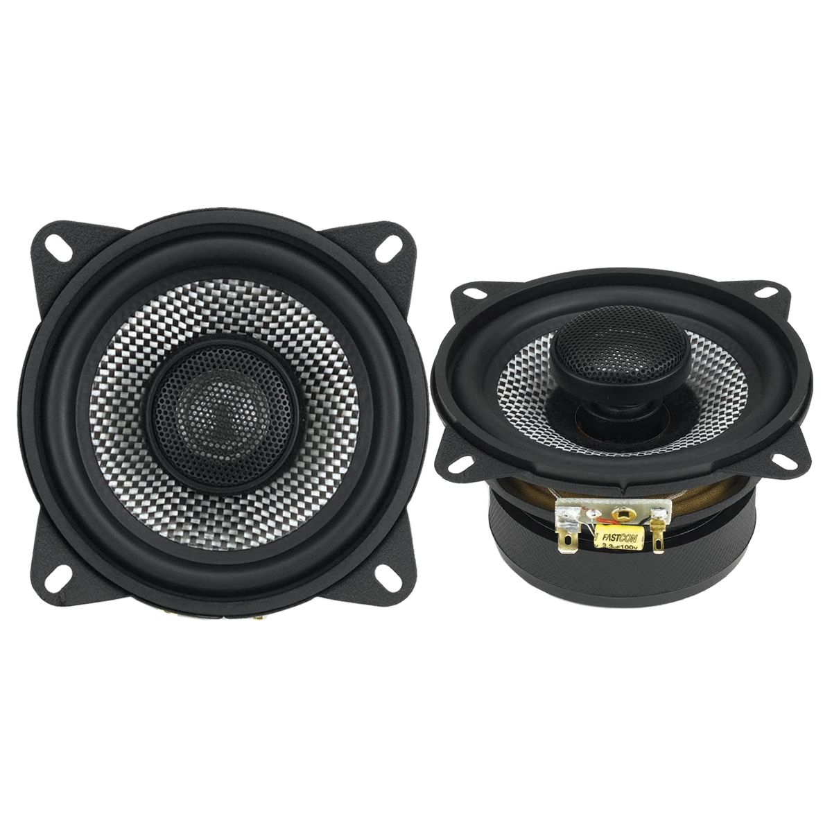 American Bass SQ4.0 4" 2-Way 45W Coaxial Car Speakers 4-Ohm (Pair)