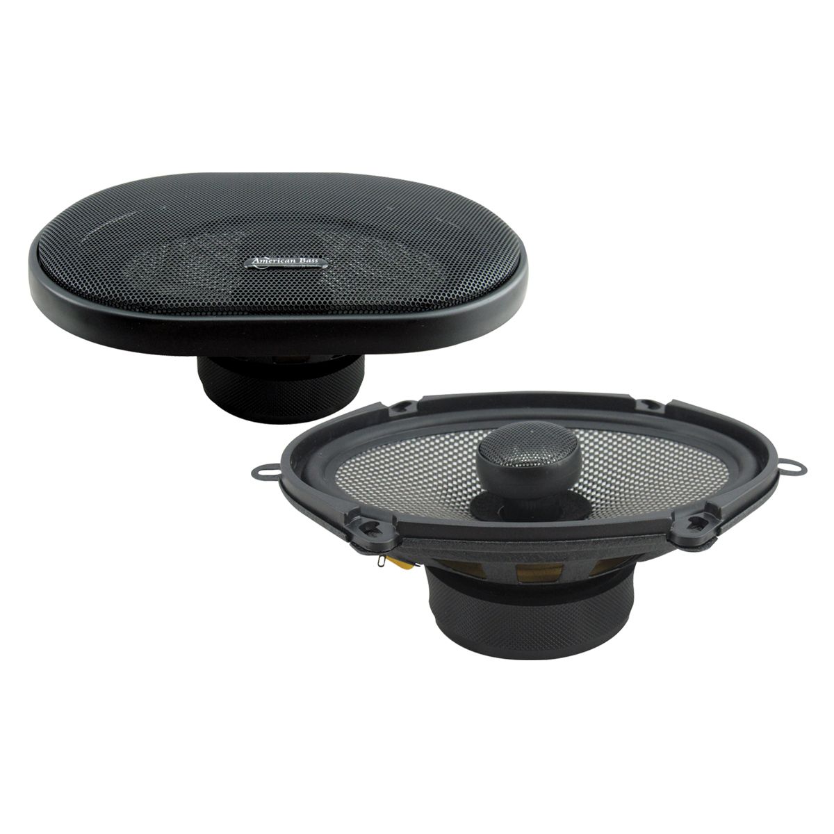 American Bass SQ5.7 5x7" 75W 2-Way Coaxial Car Speakers 4-Ohm (Pair)