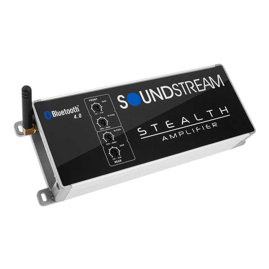 Soundstream ST4.1000DB Class D 4-Channel Amplifier 1000 Watts Max With Bluetooth