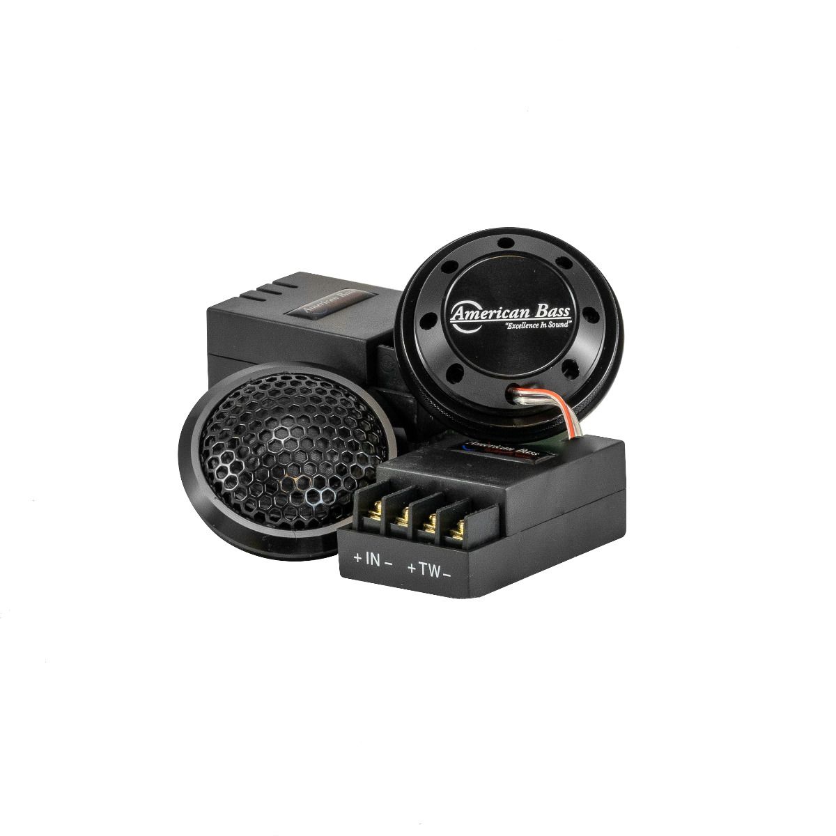 American Bass Symphony2.5 28mm 75W Aluminum Tweeters With Crossovers (Pair)