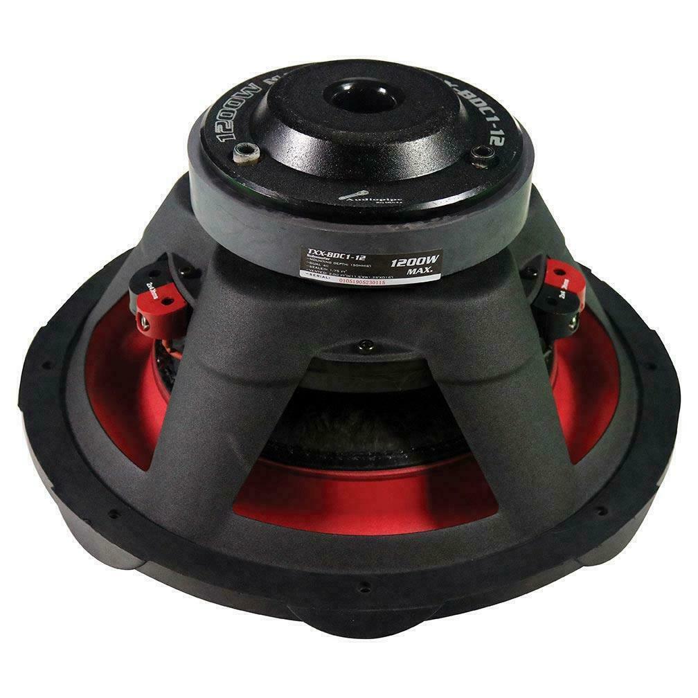 Audiopipe TXX-BDC1-12 12" Car Subwoofer 600 Watts DVC 4-Ohm